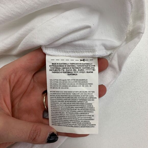 Vans Tee Shirt Womens S White/Yellow Baby Checkerboard Cotton Graphic Crew Neck - Picture 12 of 16